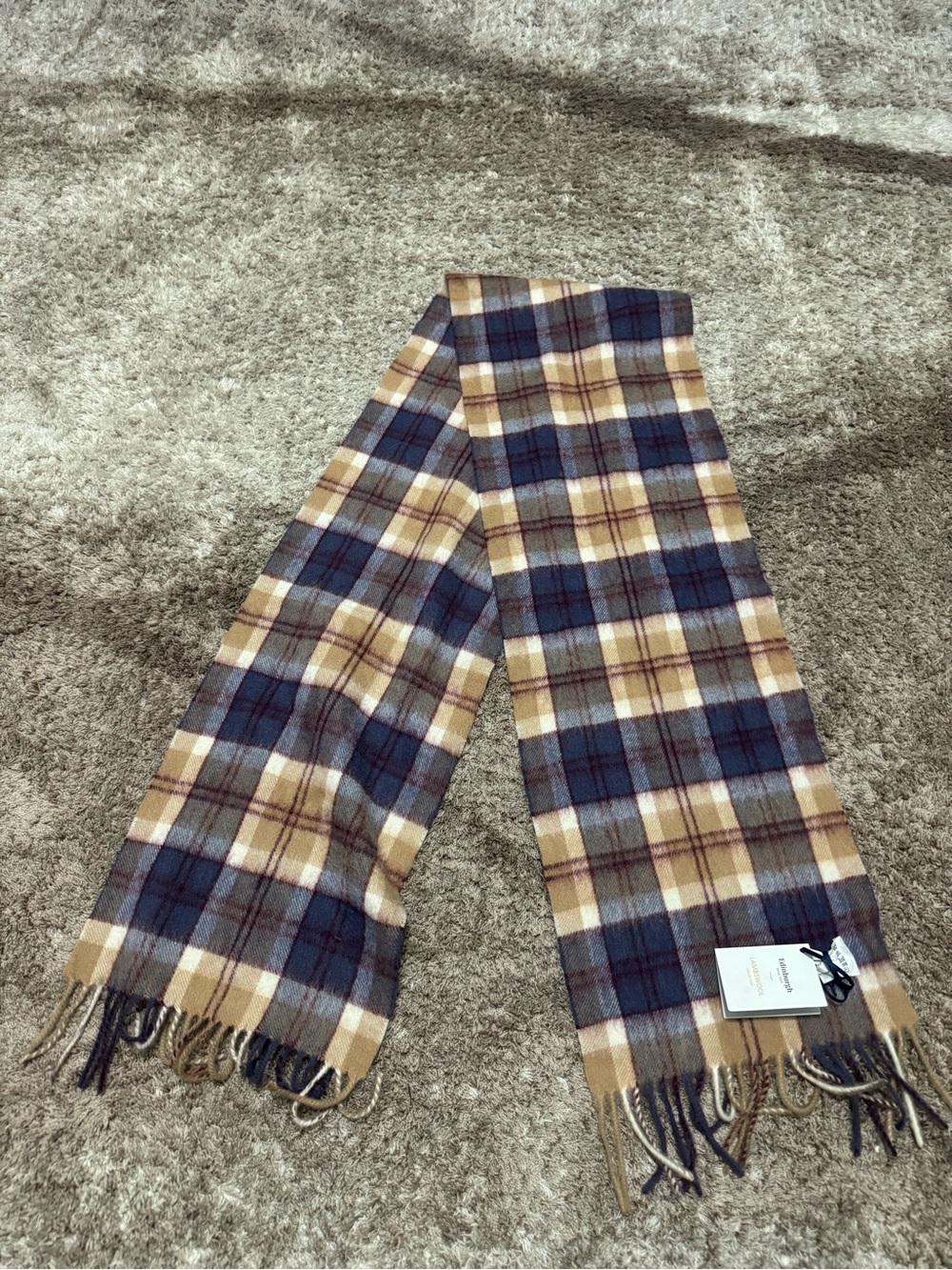 Edinburgh 100% Lambswool Tartan Scarf